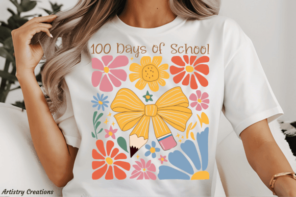 BOHO 100 days of school DTF TRANSFER