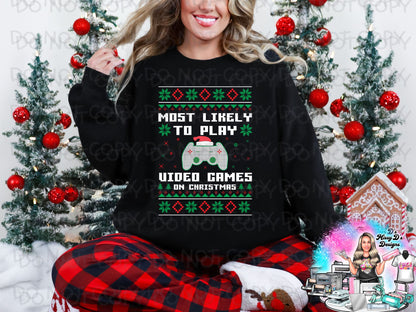 Ugly Sweater Christmas  22x80 inch Pre-made DTF Gang Sheet