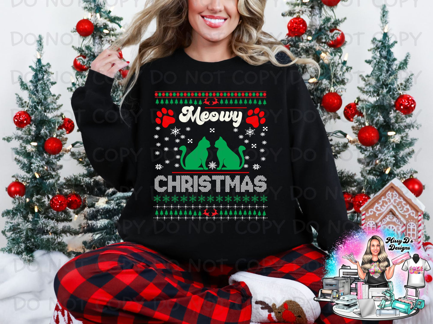 Ugly Sweater Christmas  22x80 inch Pre-made DTF Gang Sheet