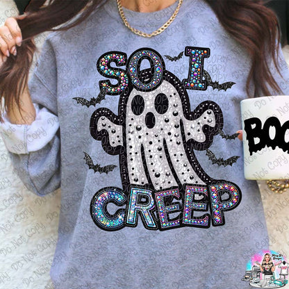 So i creep ghost 1012 Halloween SHIRT