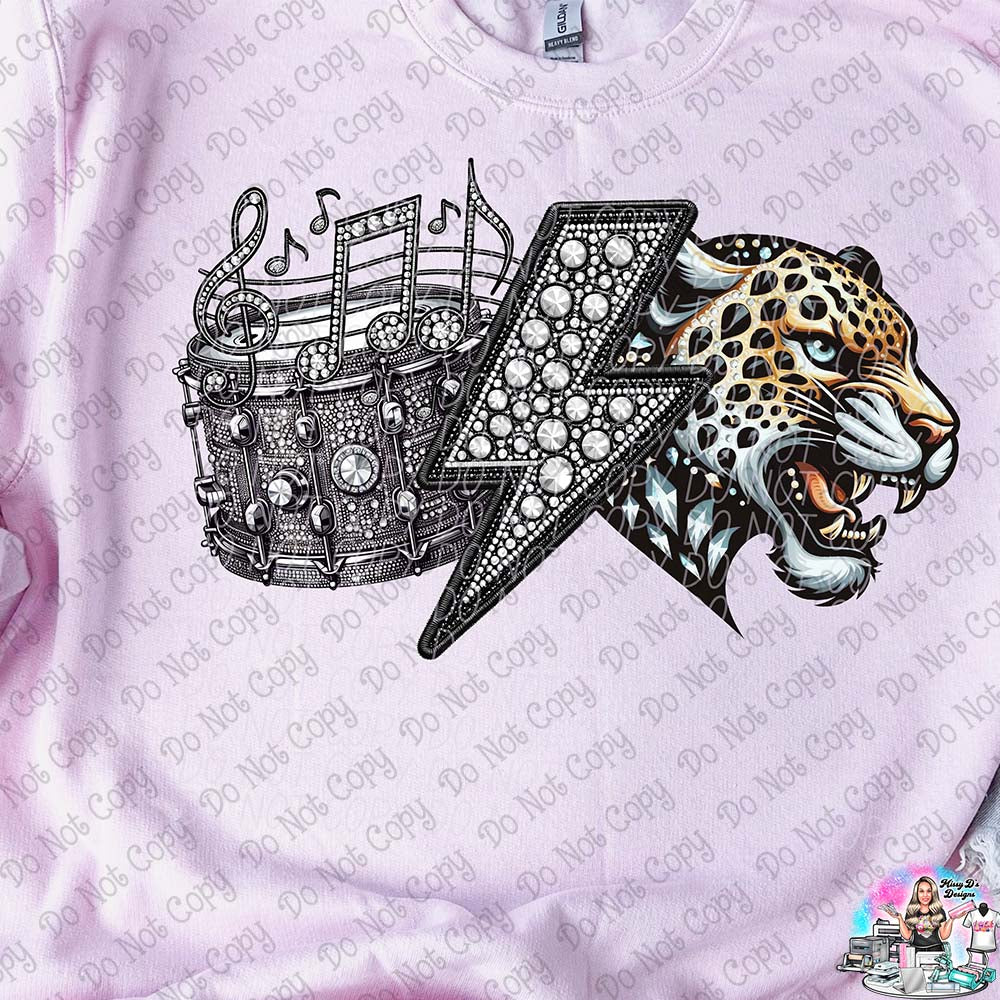 BAND Lightning Bolt Rhinestone Mascots SHIRT