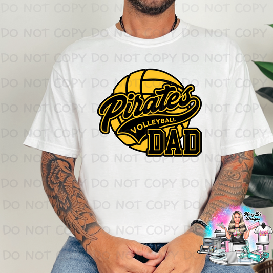 Pirates Volleyball DAD SHIRT