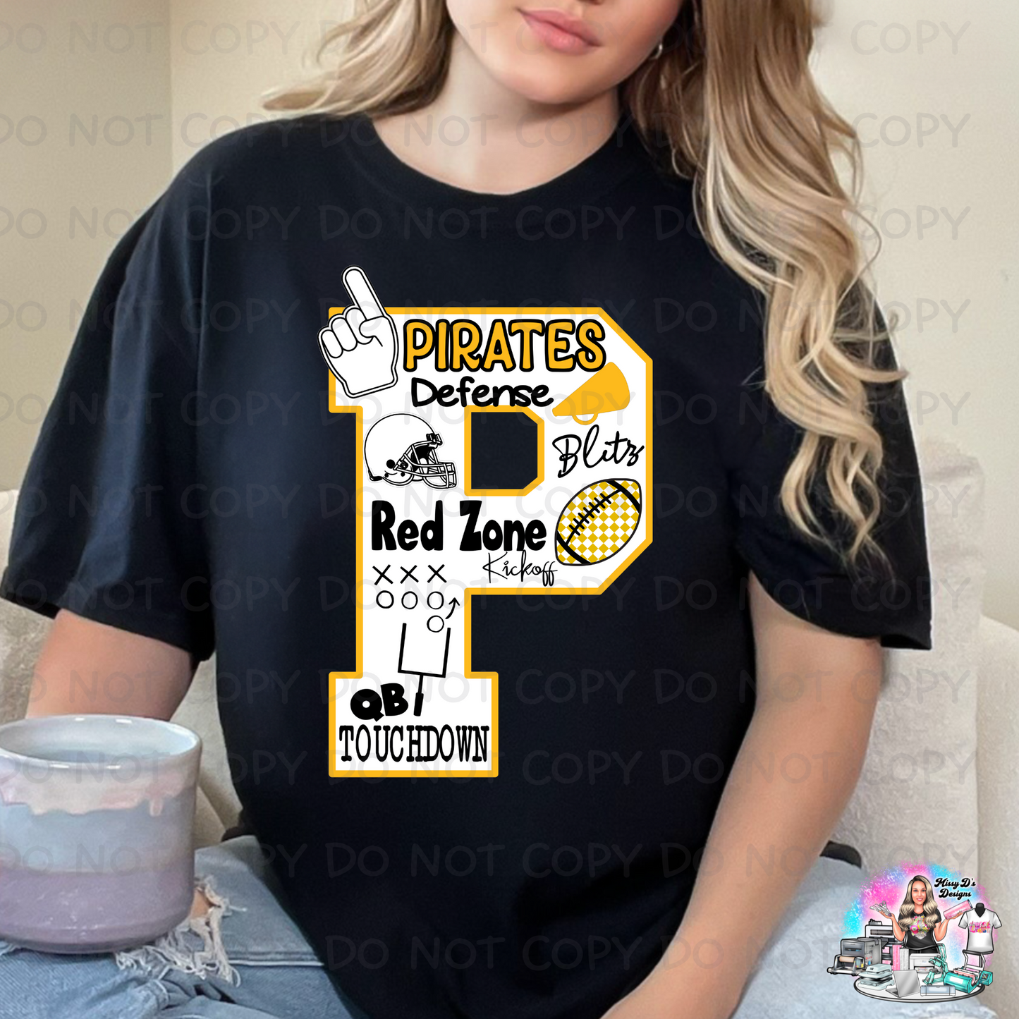 Pirates P Red Zone Football SHIRT