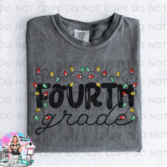 Fourth Grade Christmas Lights SHIRT