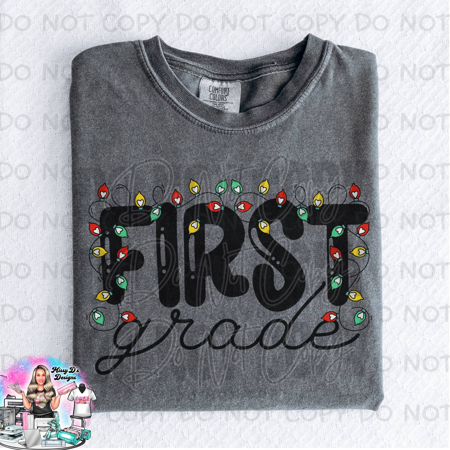 First Grade Christmas Lights SHIRT