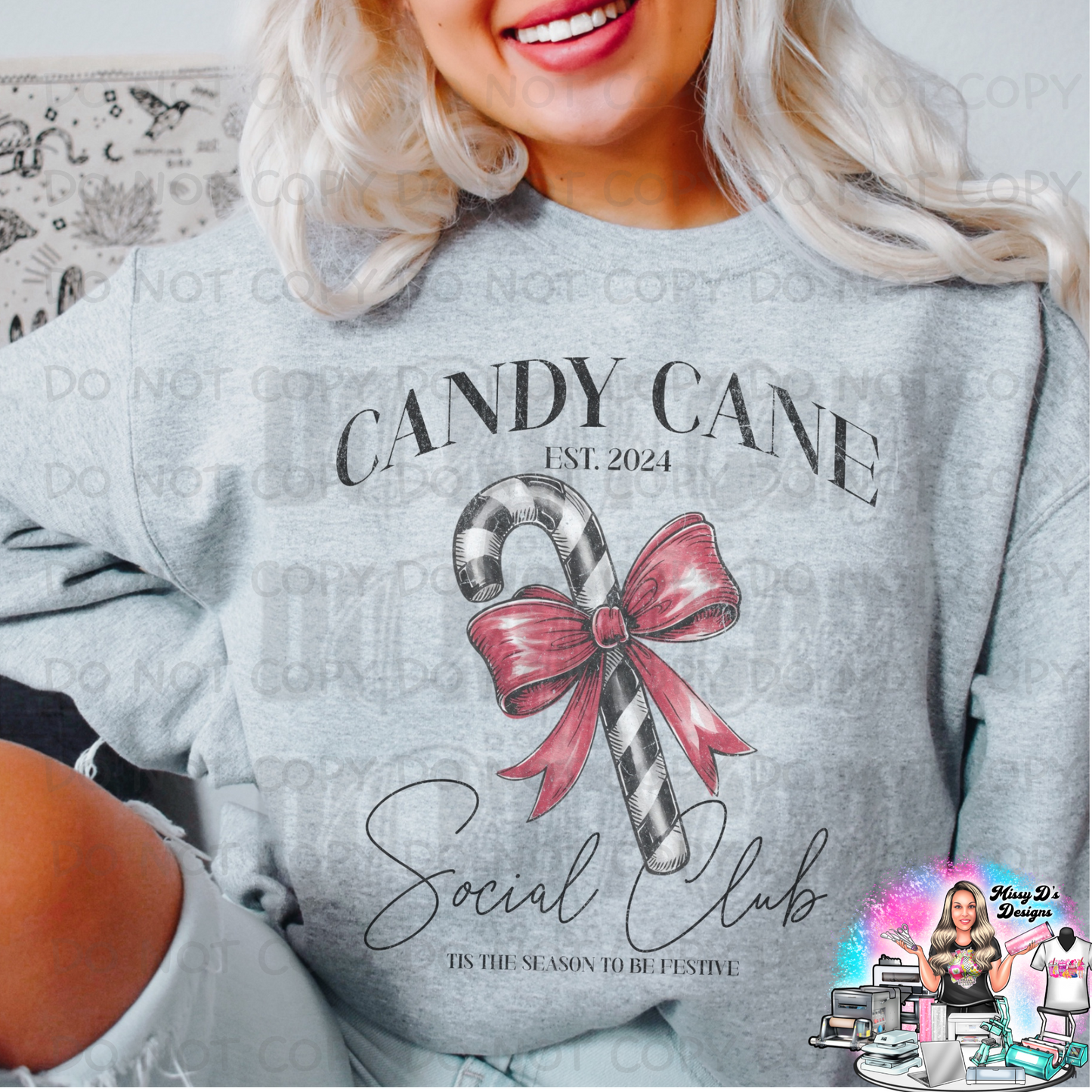 Candy Cane Social Club Tis the season SHIRT