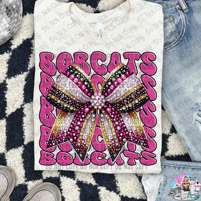 Pink Bow Mascots Coquette SHIRT