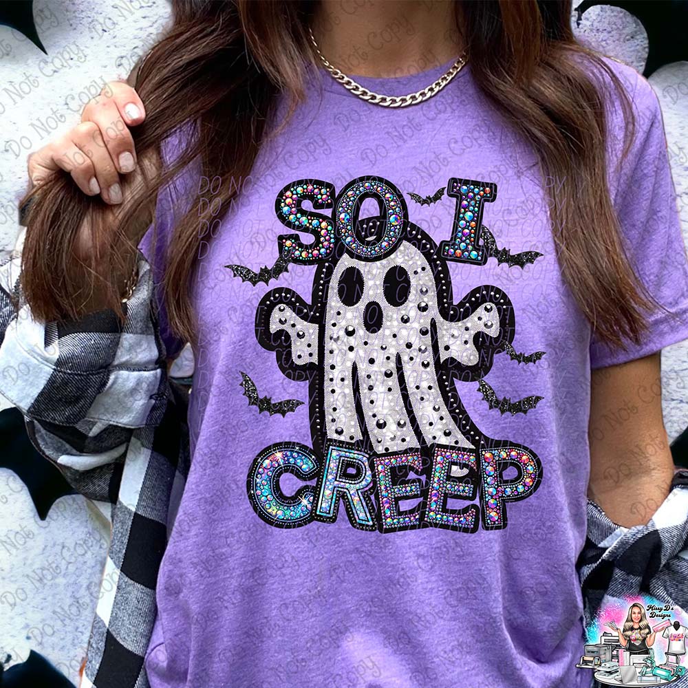 So i creep ghost 1012 Halloween SHIRT