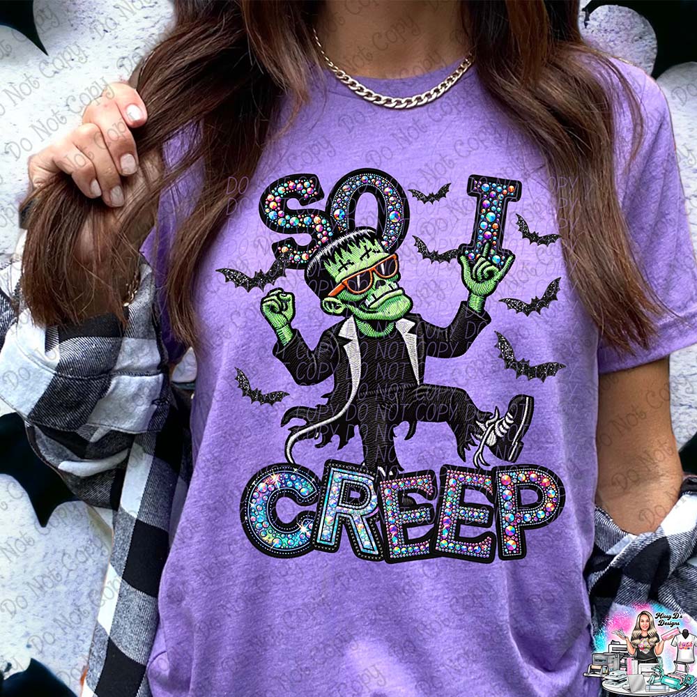 So i creep franky 1007 Halloween SHIRT