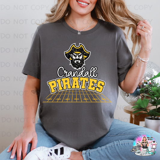 Crandall Pirate Football Field SHIRT