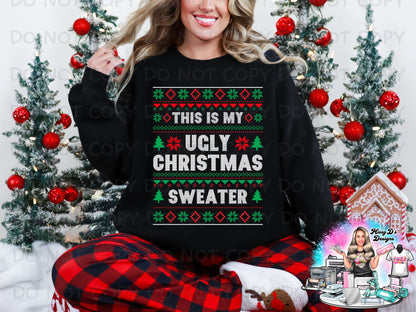 Ugly Sweater Christmas  22x80 inch Pre-made DTF Gang Sheet