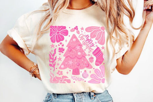 Boho Pink Christmas SHIRT