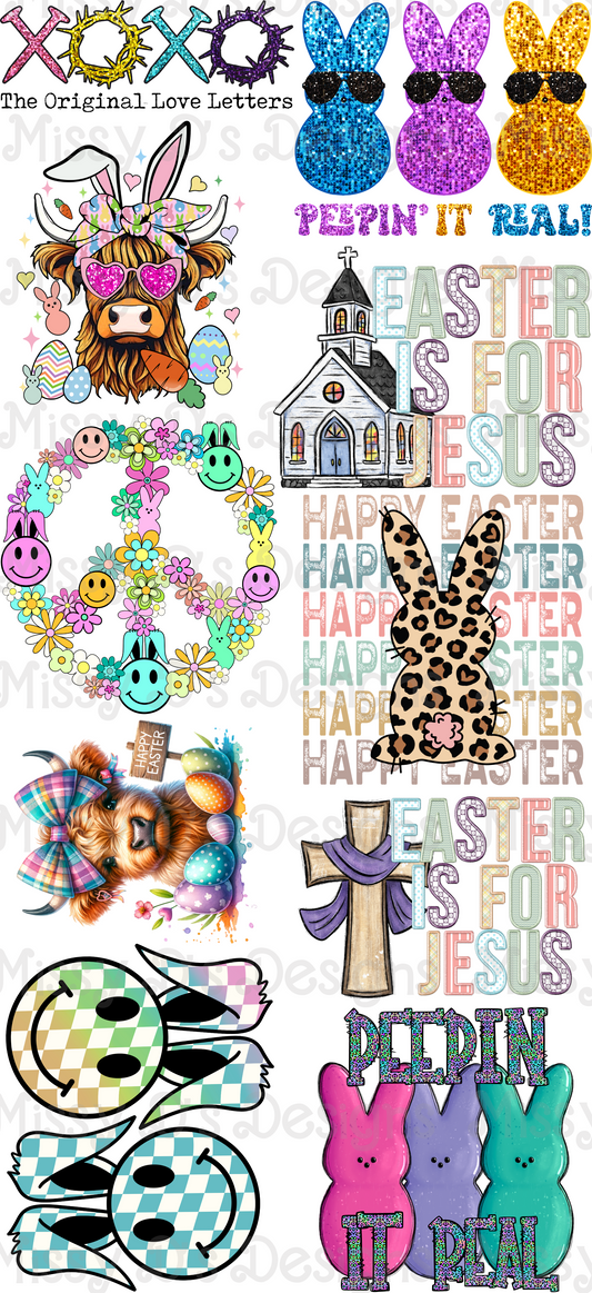 Easter Pre-Made DTF Gang Sheet 22 x 48 inches