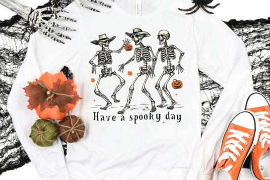 Have a Spooky Day Dancing Skeletons SHIRT