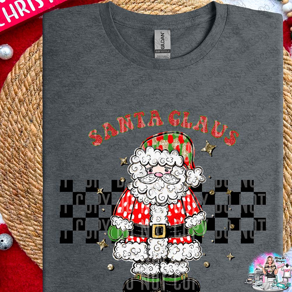 Checkered Santa Claus SHIRT