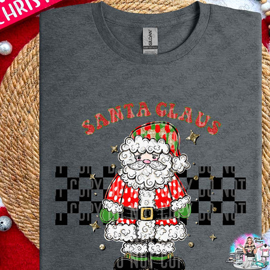 Checkered Santa Claus SHIRT