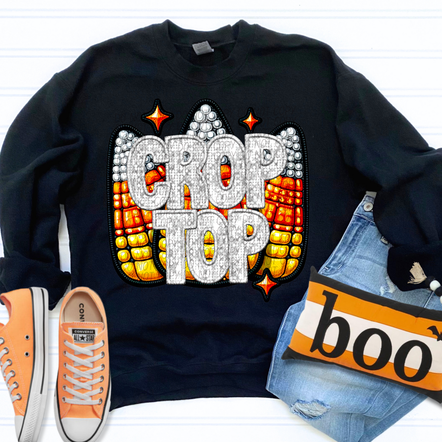 Crop Top Big Corn Fall SHIRT