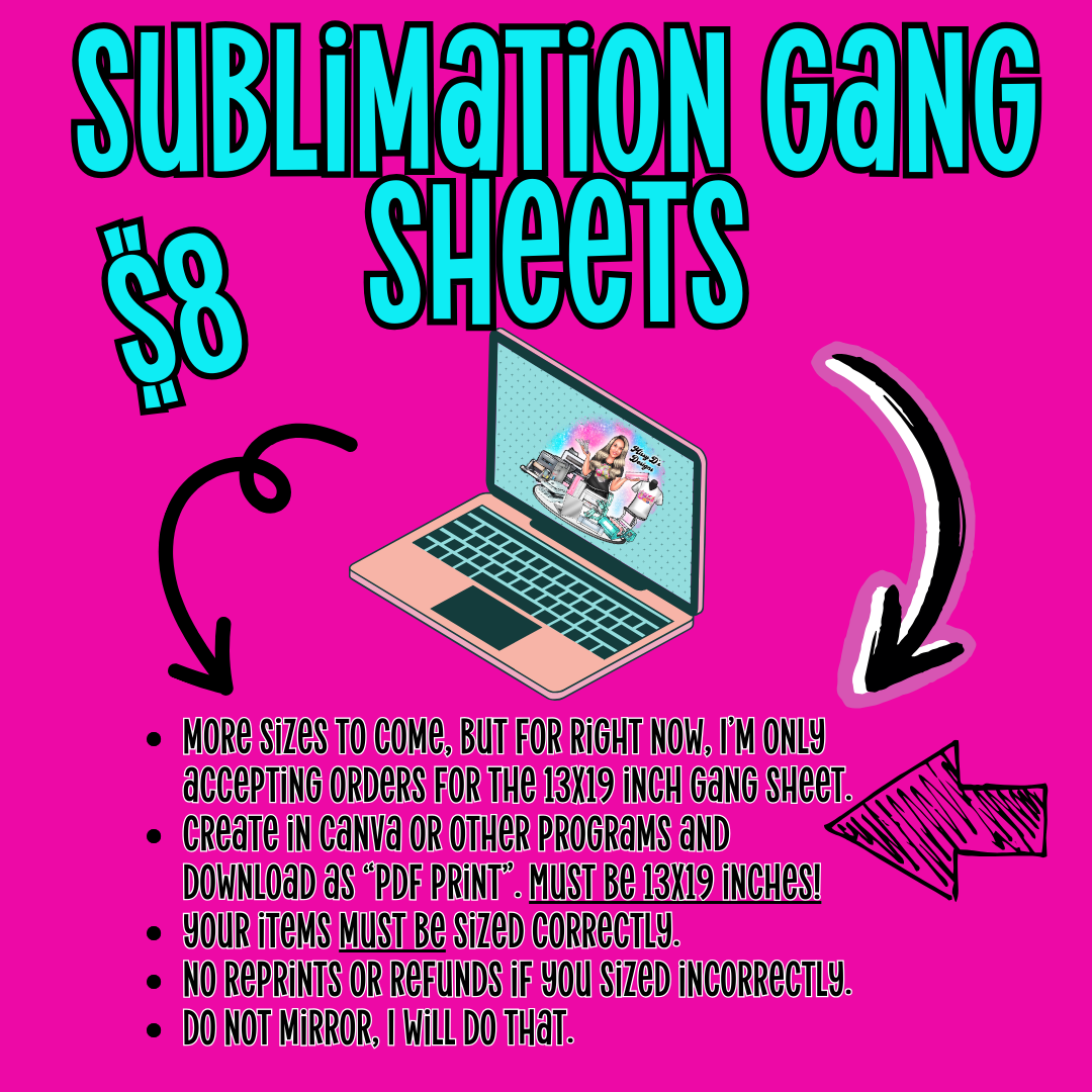 Sublimation 13x19 inch Gang Sheet