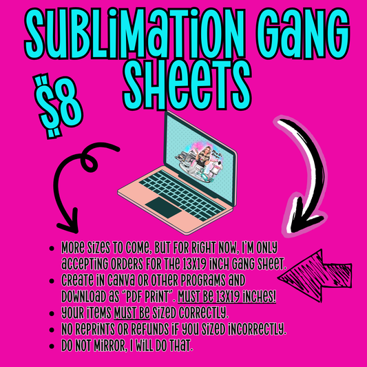 Sublimation 13x19 inch Gang Sheet