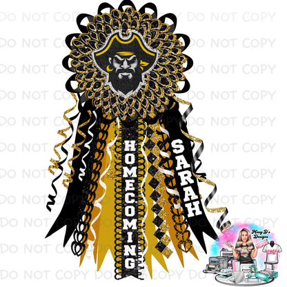 Pirates Homecoming Mum -Other mascots/colors available SHIRT