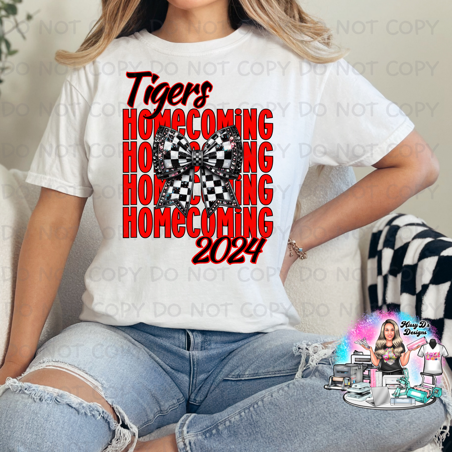 Tigers Homecoming 2024 coquette SHIRT