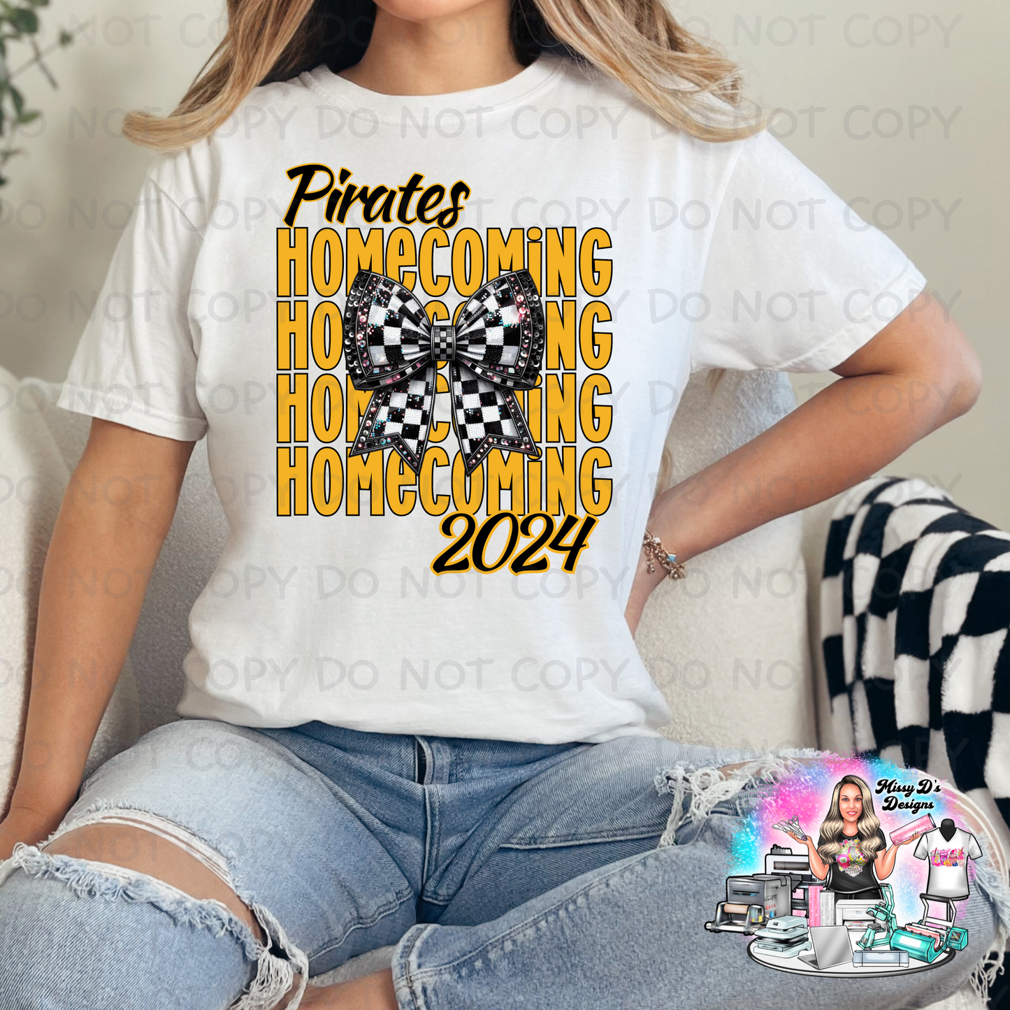 Pirates Homecoming 2024 coquette SHIRT